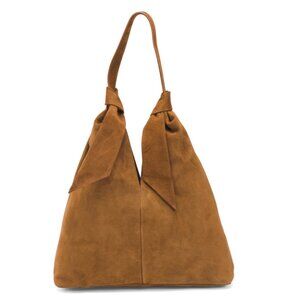 DIVINA FIRENZE Cuoio Suede Hobo Knots Handbag